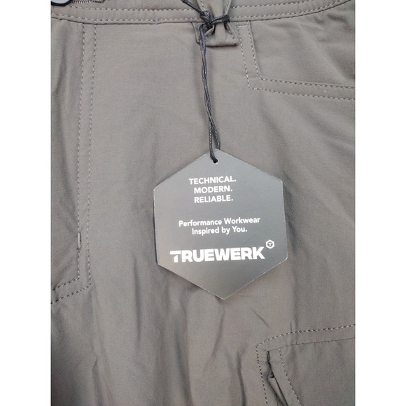Truewerk T2 Work Pants Mens 34x32 Dark Gray Workwear Technical Performance NWT - Picture 6 of 16
